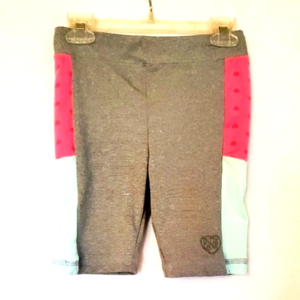 Bodyglove Girls Gray and Pink Heart Shorts Size 8